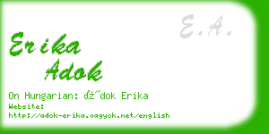 erika adok business card